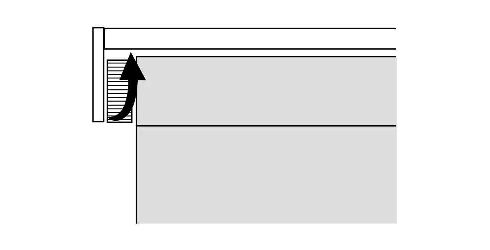 To make the screen rise more slowly